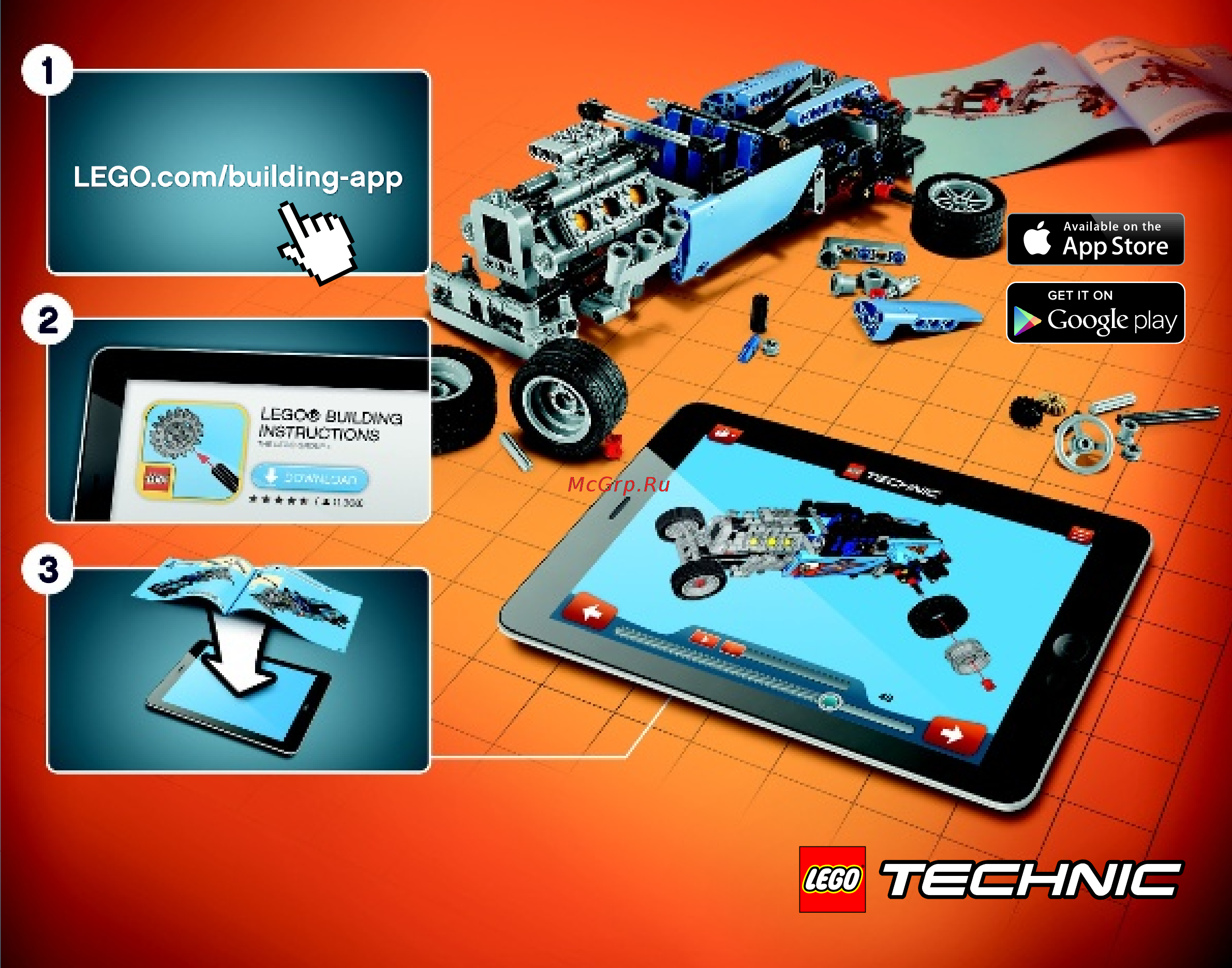 Lego technic 42022 гоночный автомобиль Инструкция по эксплуатации онлайн [3/84] 183699