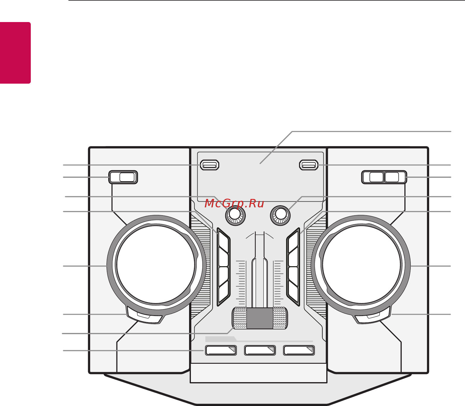 LG om7560 [10/41] Верхняя панель