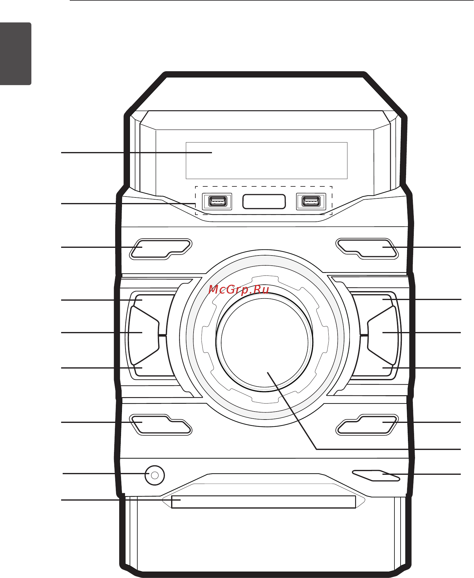 LG cm4560 [10/35] Передняя панель
