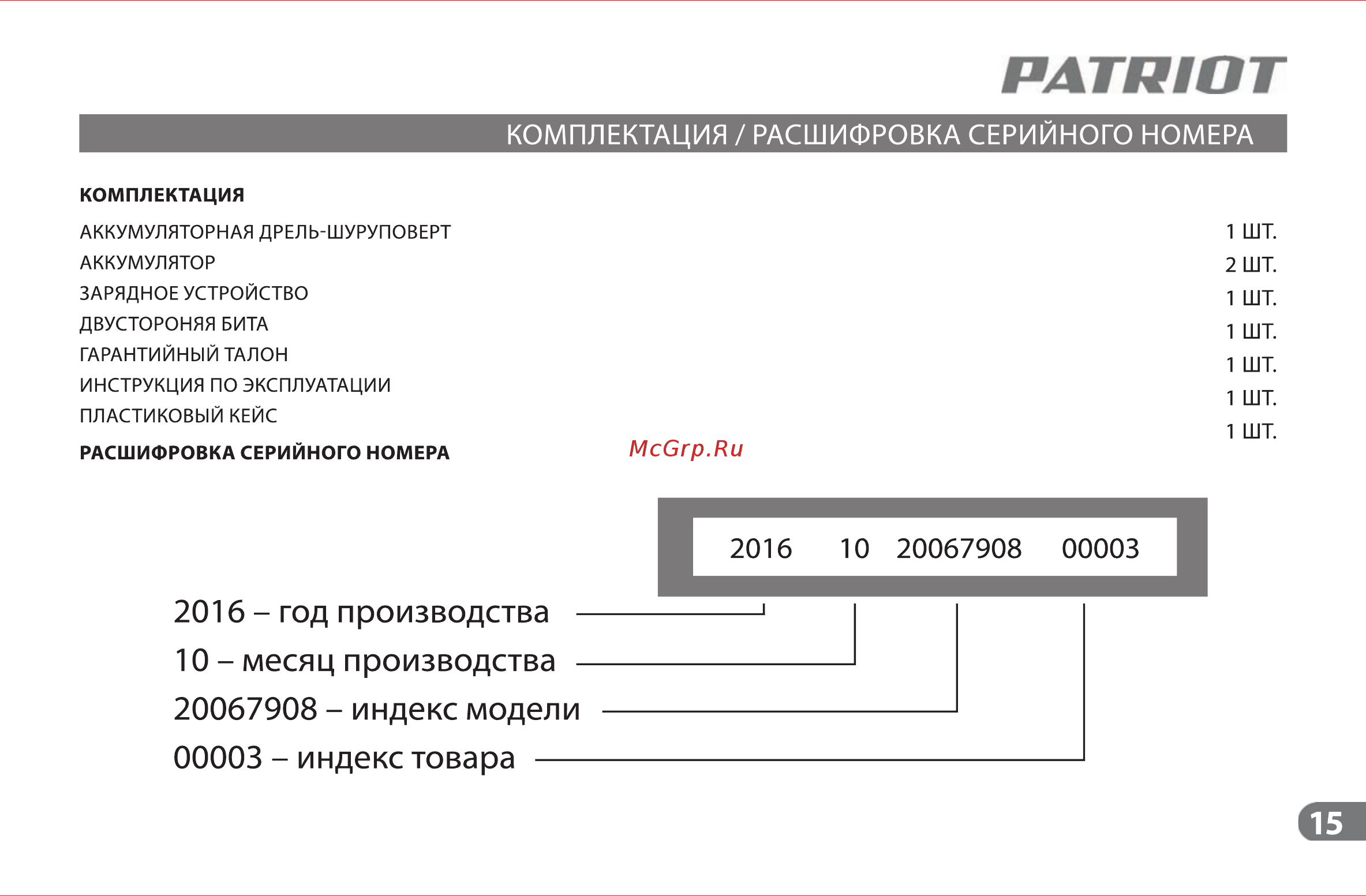 Patriot BR 201Li [14/15] 页 15