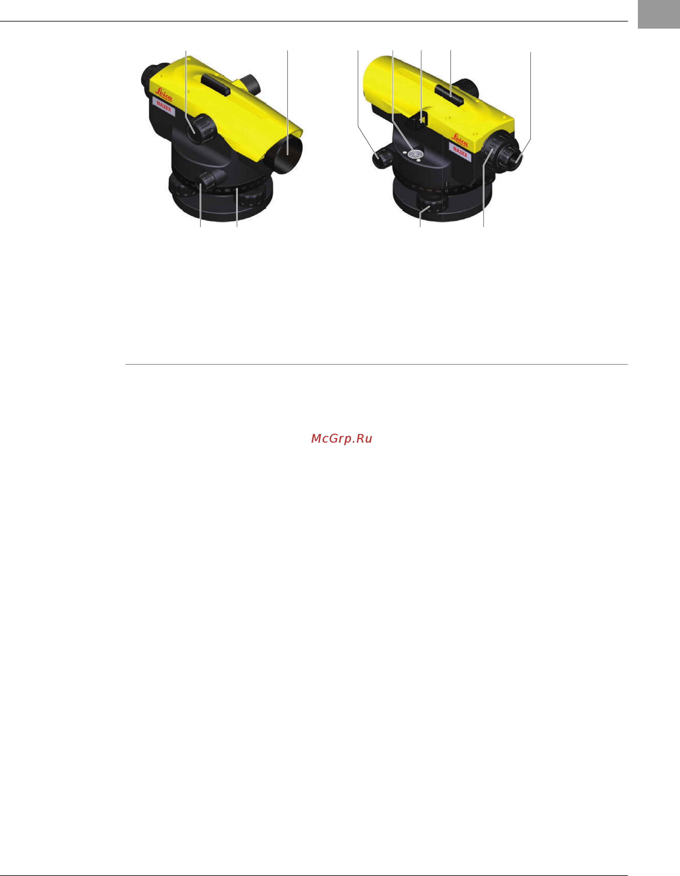 Leica na324 [8/14] Составляющие инструмента