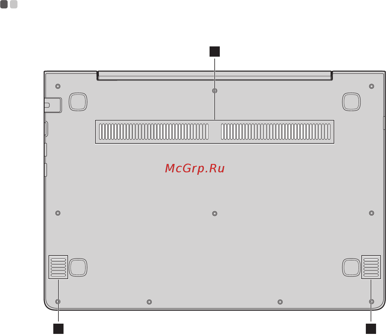 Lenovo ideapad 510s-14isk, 80tk006crk [17/33] Вид снизу
