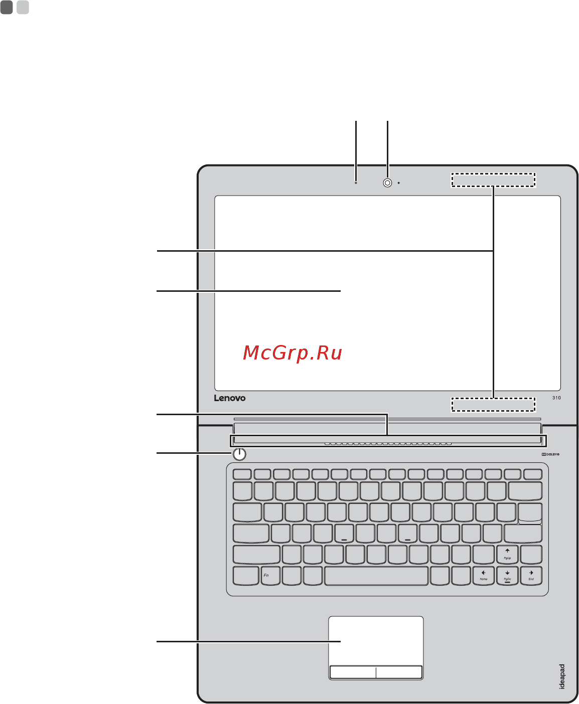 Lenovo 310-15 (80SM00VERK) [5/52] Вид сверху