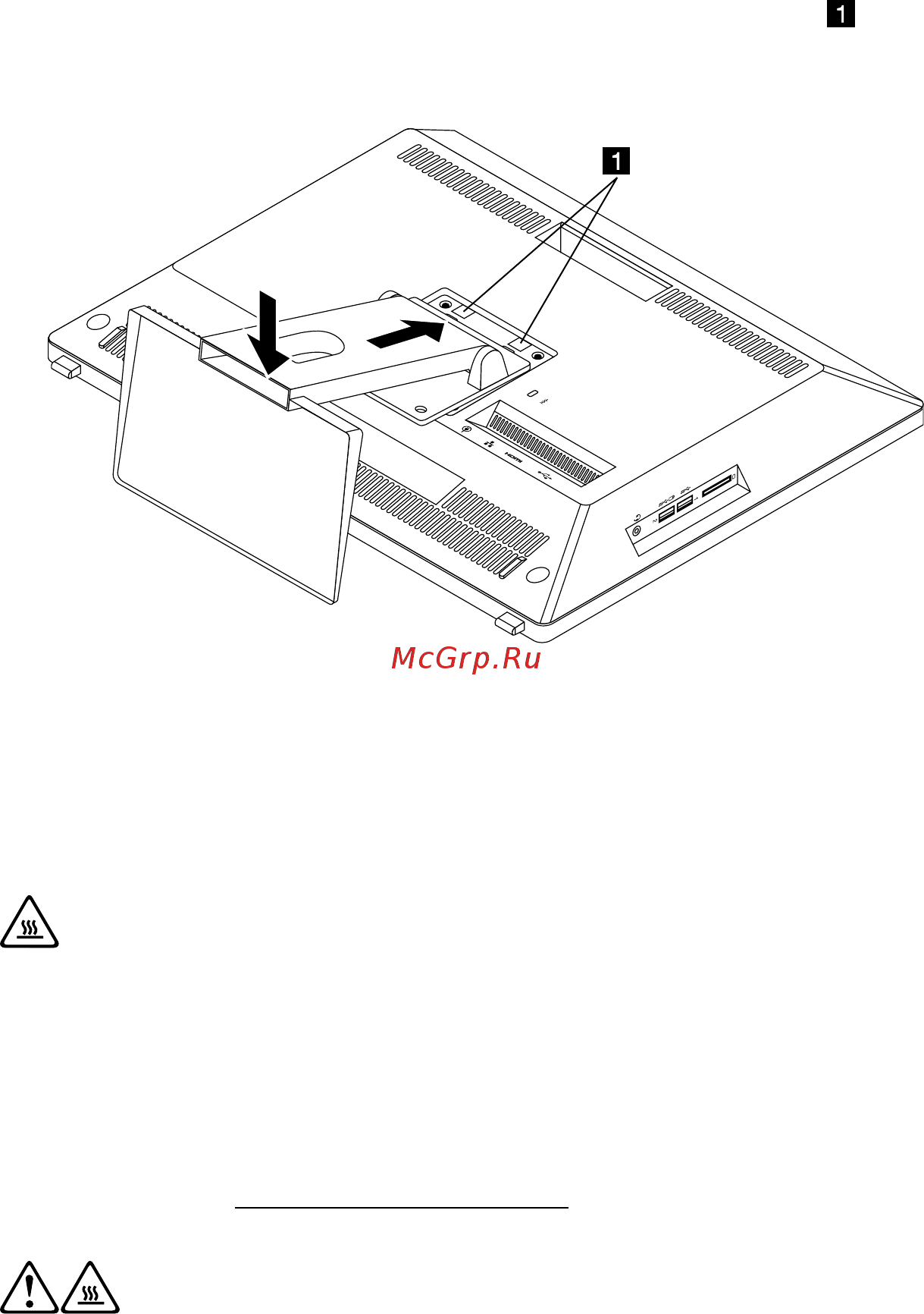 Lenovo thinkcentre s50-30, f0ba001crk [40/51] Снятие кожуха компьютера