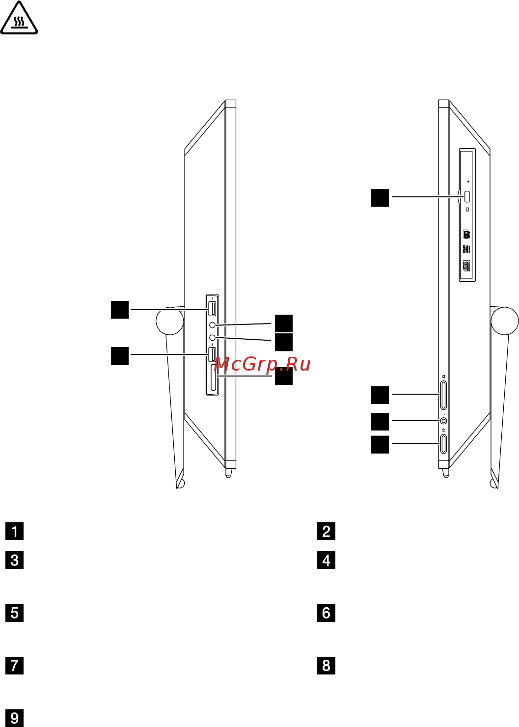 Lenovo thinkcentre s50-30, f0ba001crk [8/51] Вид компьютера слева и справа