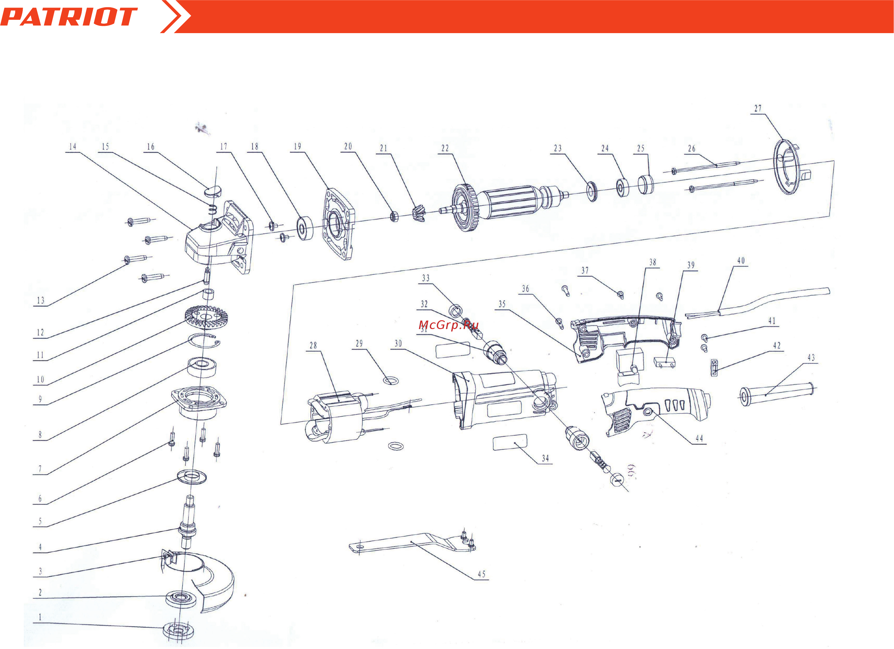 Patriot AG 122 [2/4] Ag 122 угловая шлифовальная машина