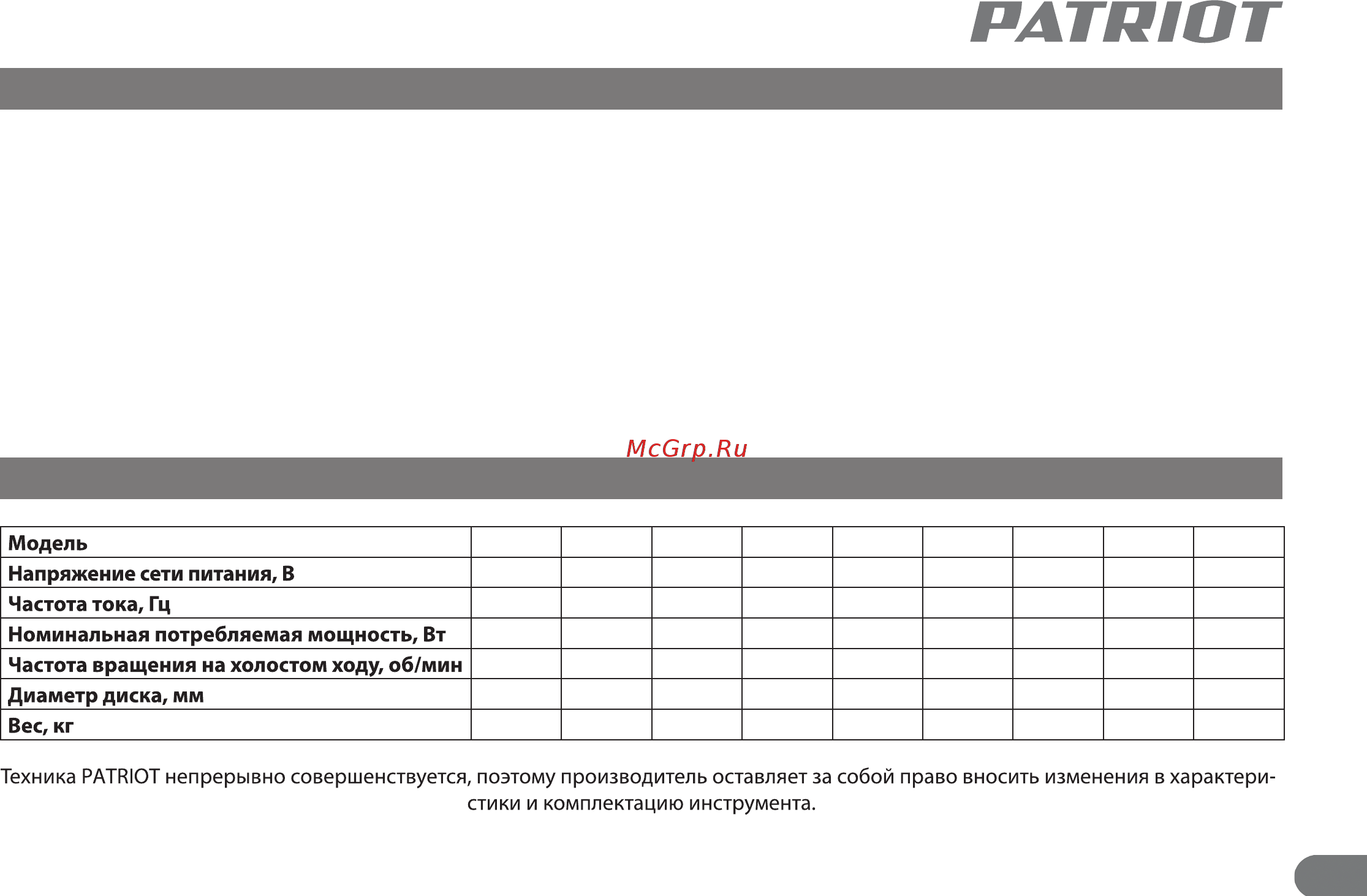 Patriot AG 230 тонкий корпус, пылезащищенная, диск 230 мм 110301245 [3/13] Назначение