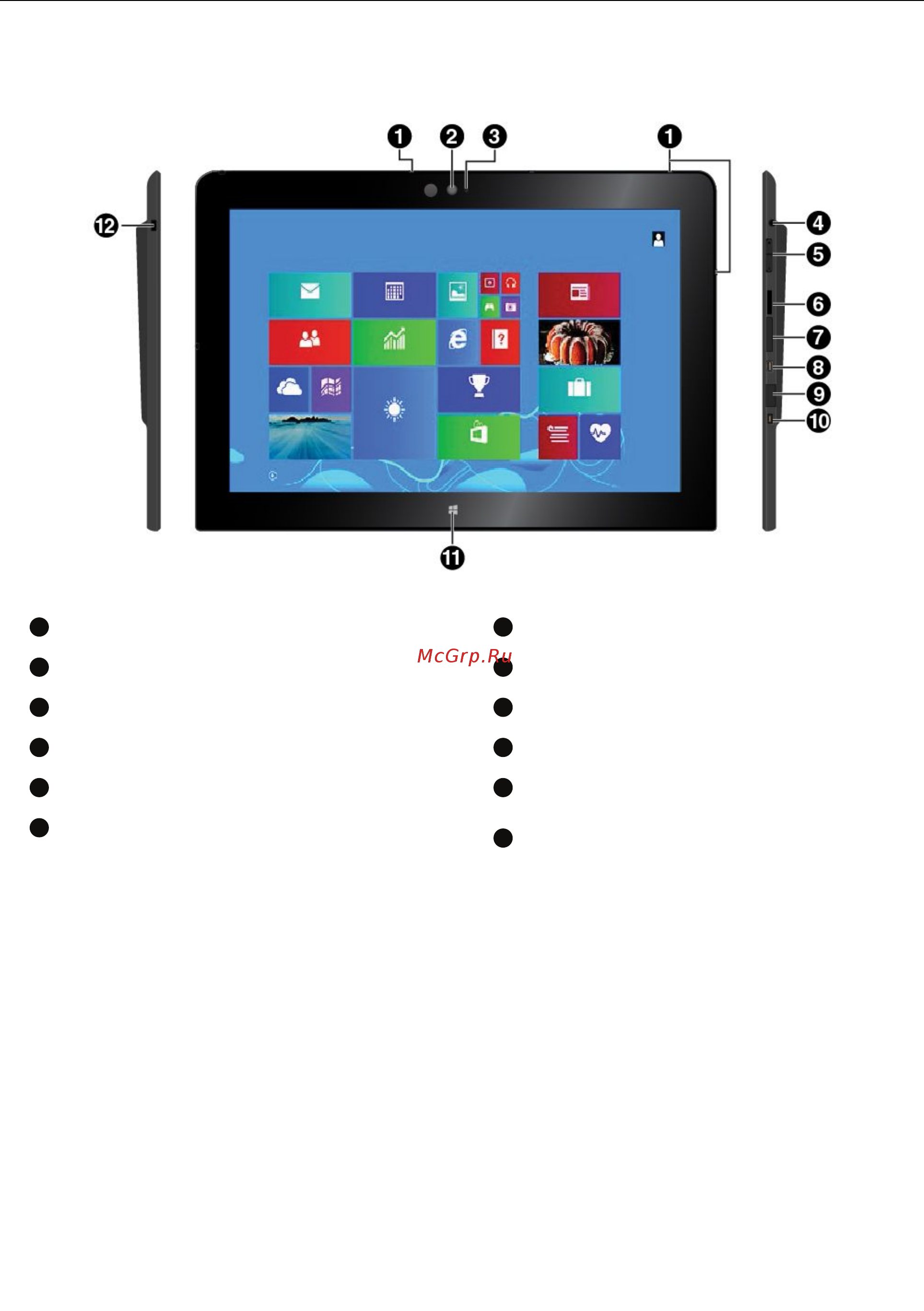 Lenovo thinkpad tablet 10, 20e30013rt [16/82] Элементы управления и разъемы