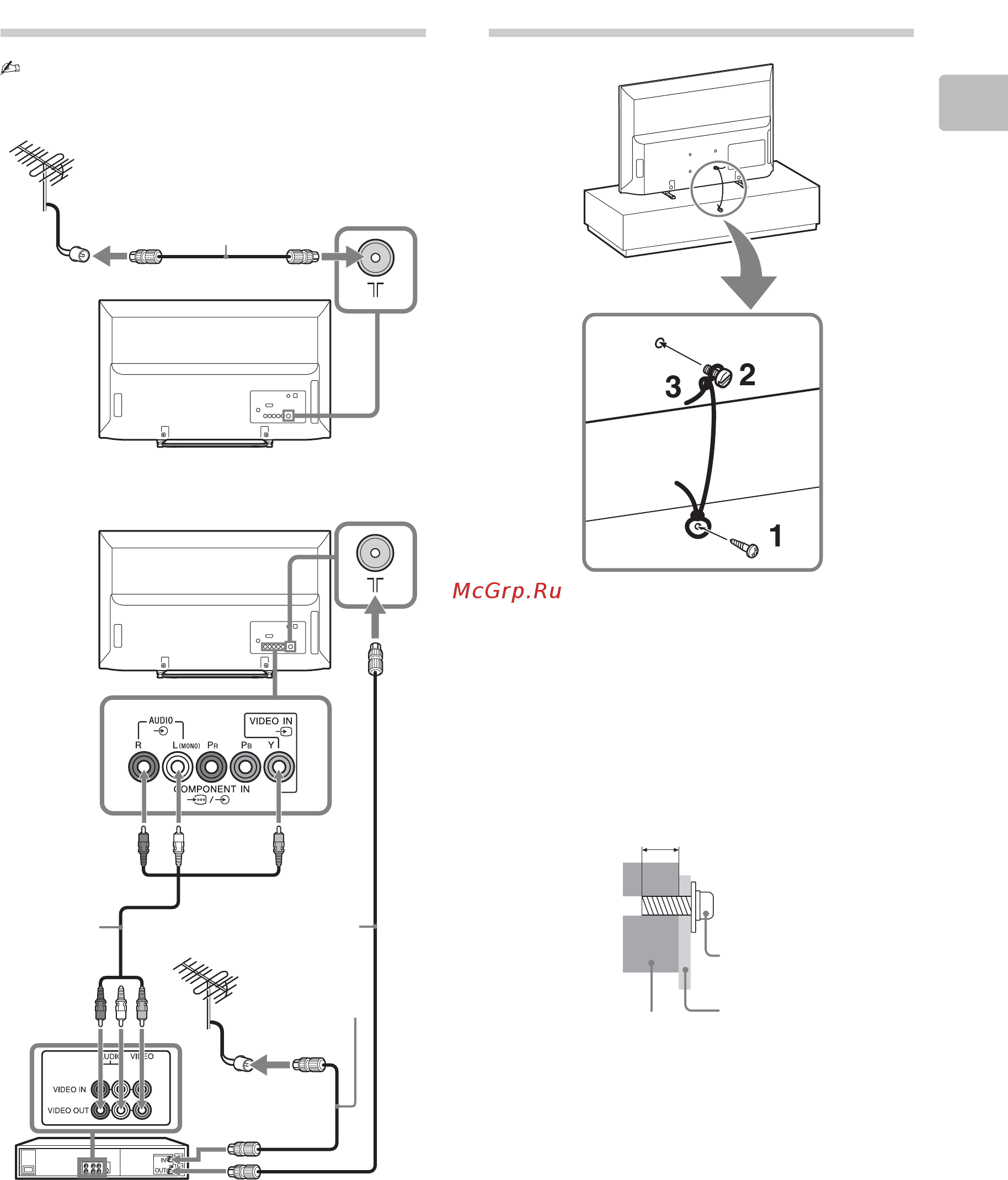 Samsung KDL-46R470A [7/288] Connecting an antenna cable vcr