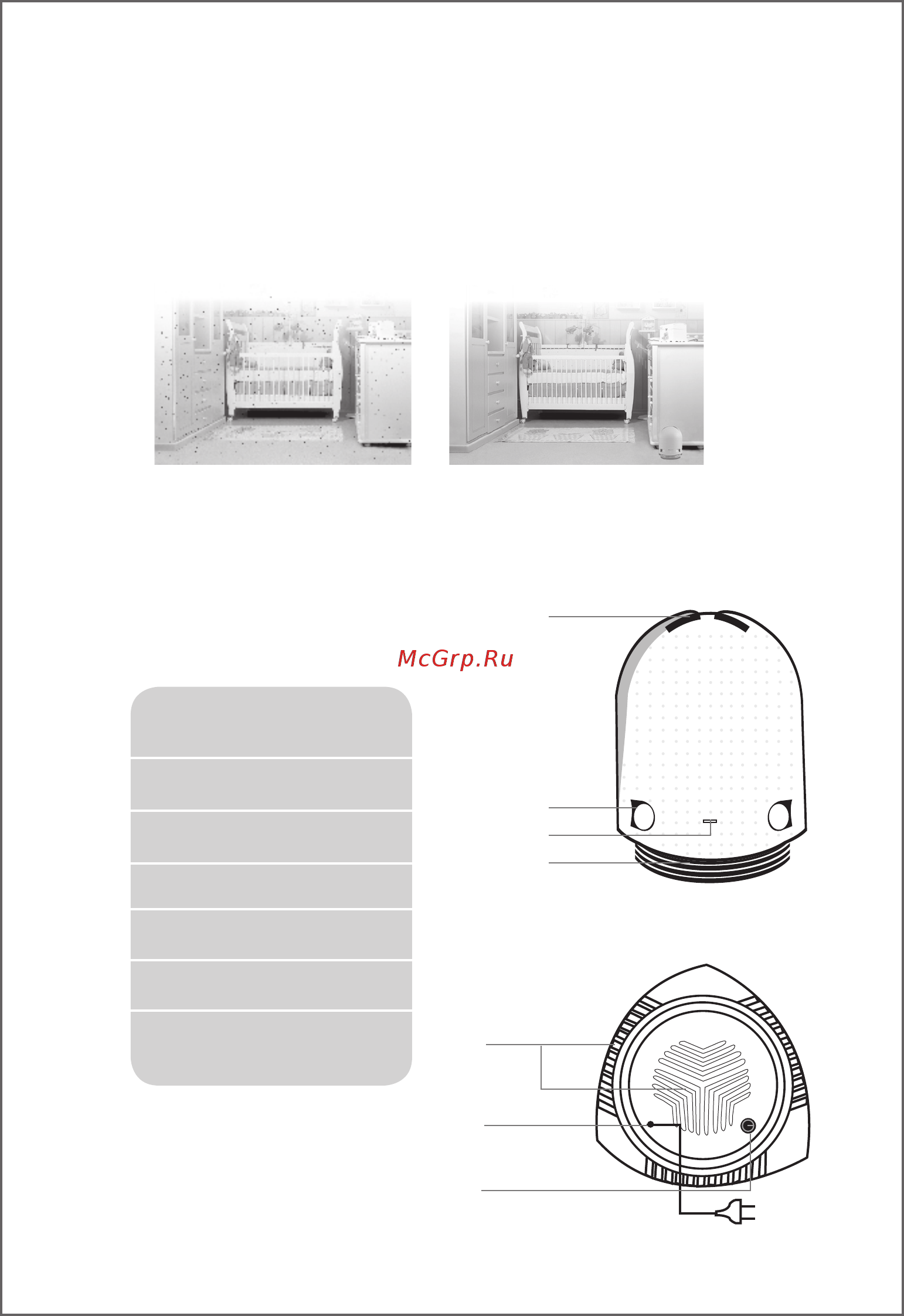 Airfree babyair P150 [6/12] Описание прибора