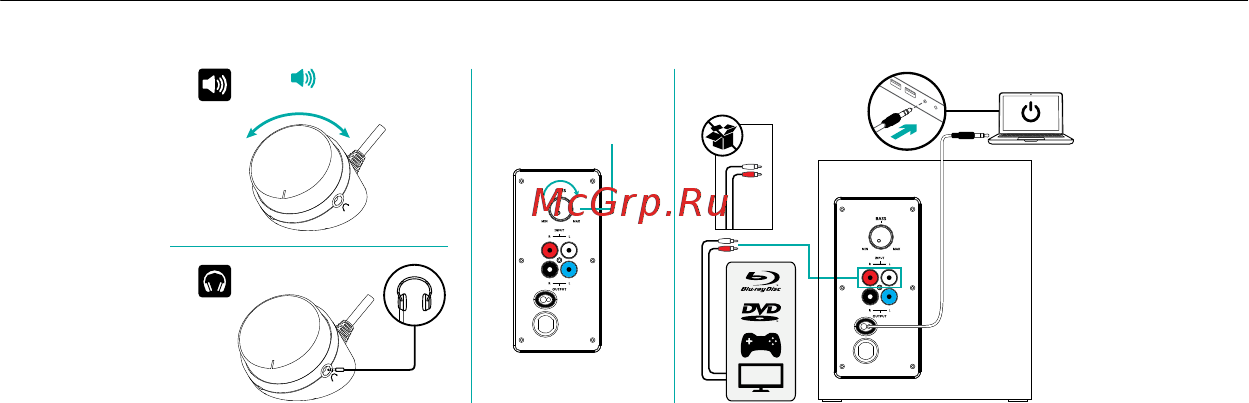 Logitech multimedia speakers z333 [90/115] Функции