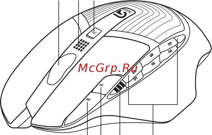 Logitech wireless gaming mouse g602 black usb [38/80] Kirjeldus vaikimisi