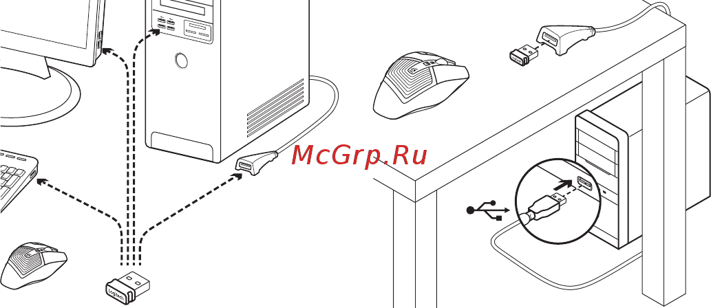 Logitech wireless gaming mouse g602 black usb Инструкция по эксплуатации онлайн [41/80] 184614