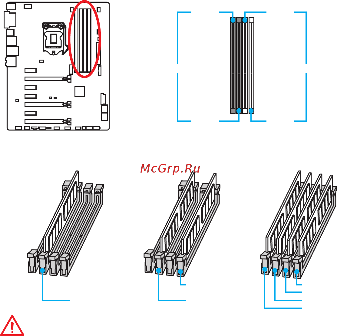 MSI z170a gaming pro carbon [28/92] Dimm slots