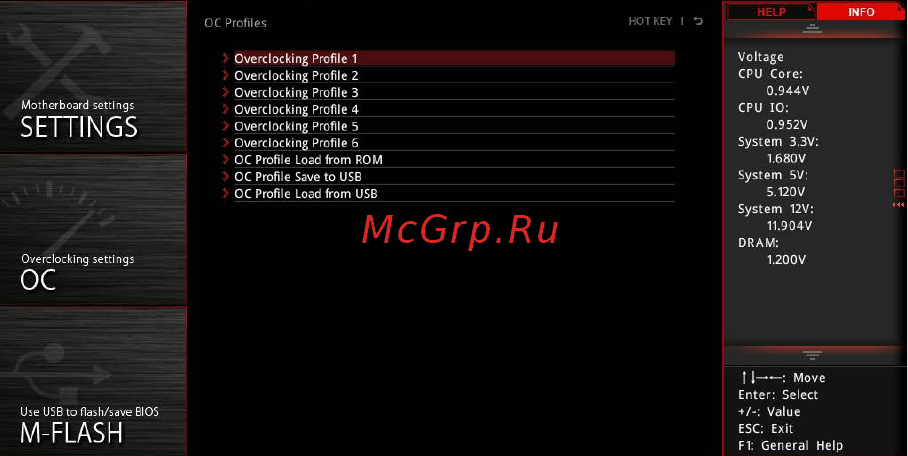 MSI z170a gaming pro carbon [61/92] Oc profile