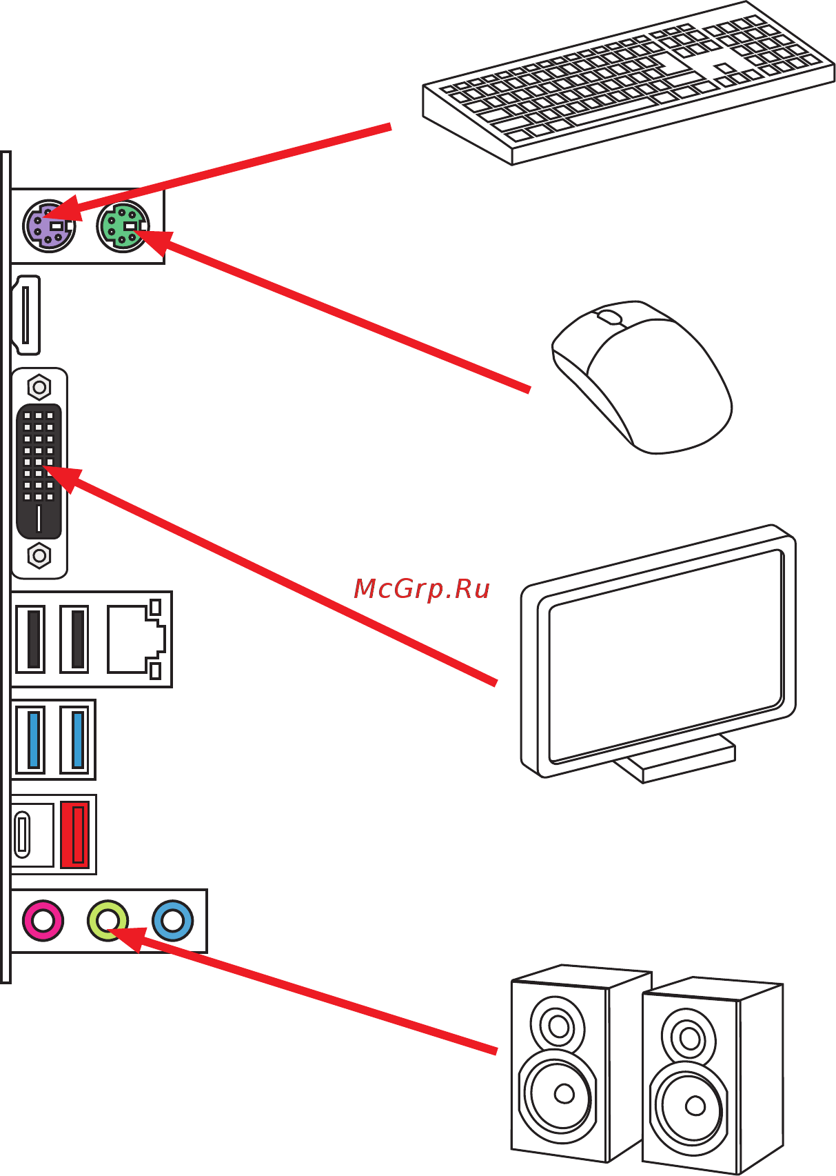MSI b150m bazooka plus [10/77] Connecting peripheral devices