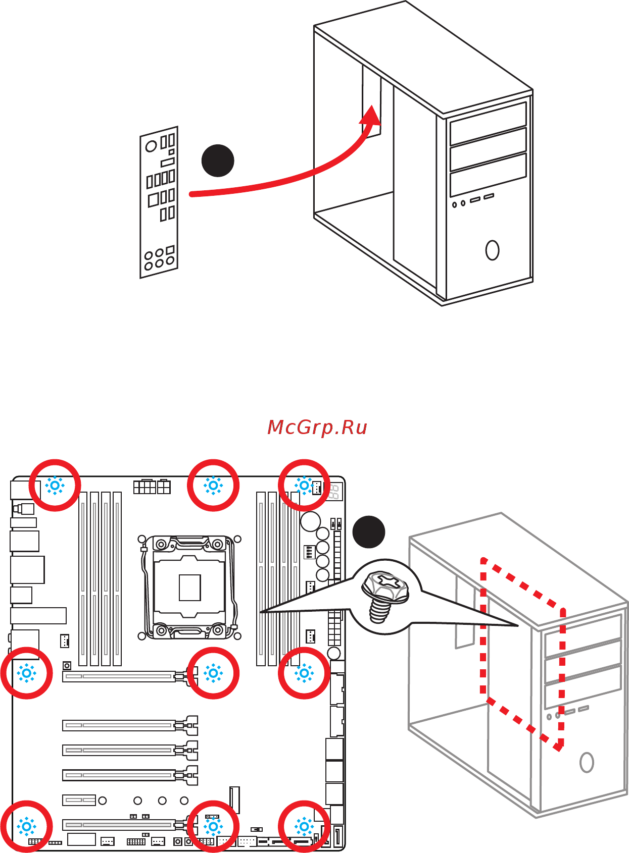 MSI x99a xpower gaming titanium [7/129] Installing the motherboard