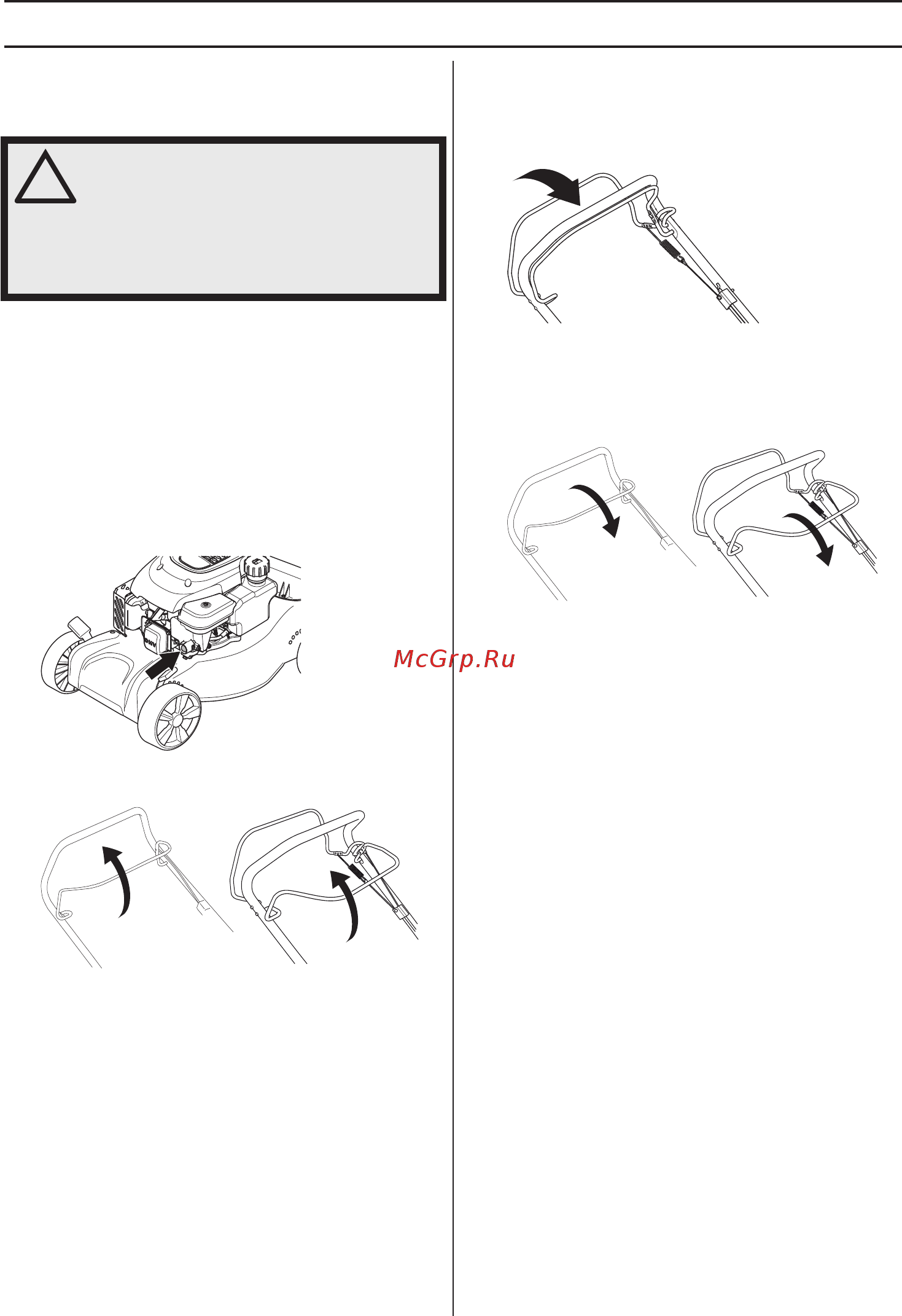 McCulloch m46-110r classic [257/316] Rukovanje