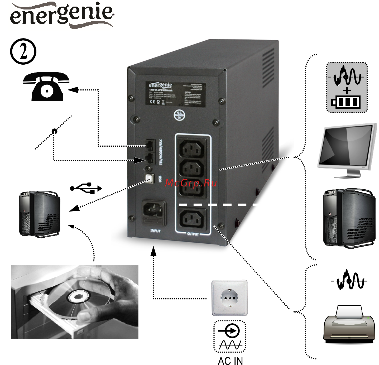 Energenie UPS-PC-1202AP Руководство пользователя онлайн [5/10] 184930