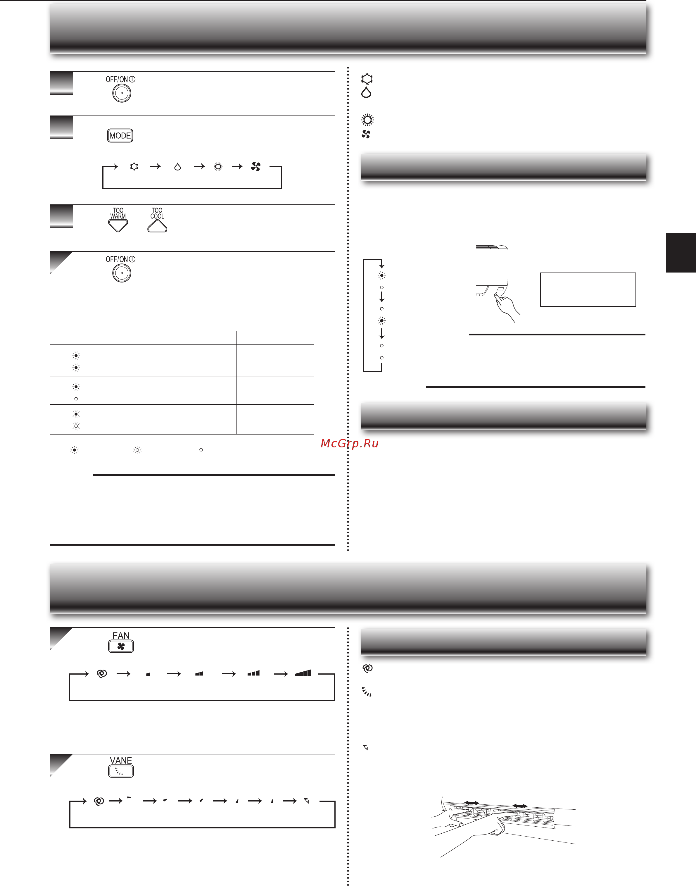 Mitsubishi electric msz-dm35va/muz-dm35va [5/28] An speed and airflow direction adjustment