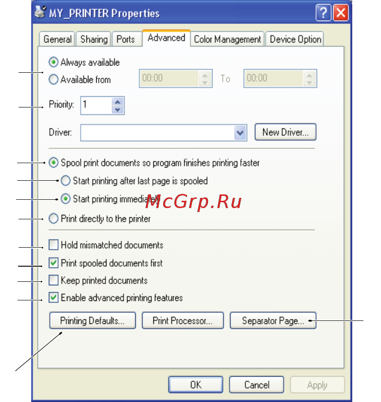 OKI C3400n [34/139] Вкладка advanced расширенные