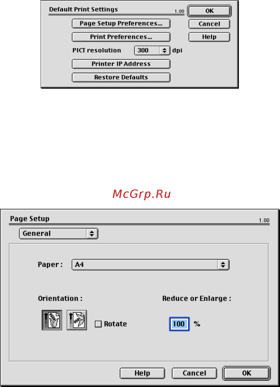 OKI C3300n [38/139] Опции page setup настройки страницы general общие