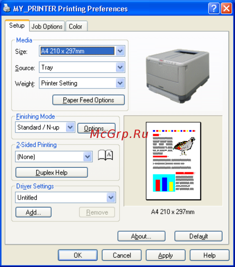 OKI C3400n [67/139] Ручная двусторонняя печать с использованием кассетного лотка
