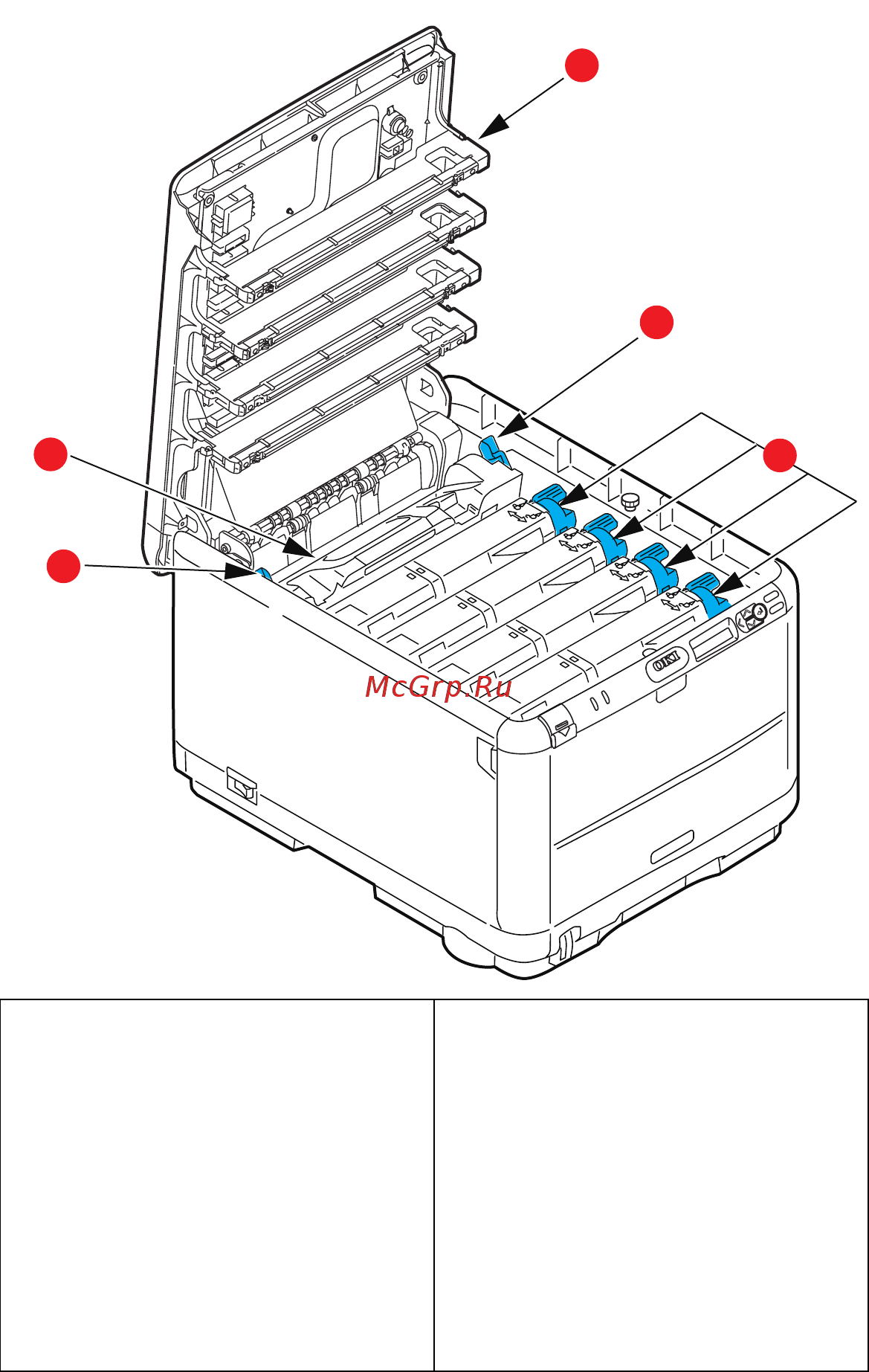 OKI C3600 [9/62] Внутри принтера