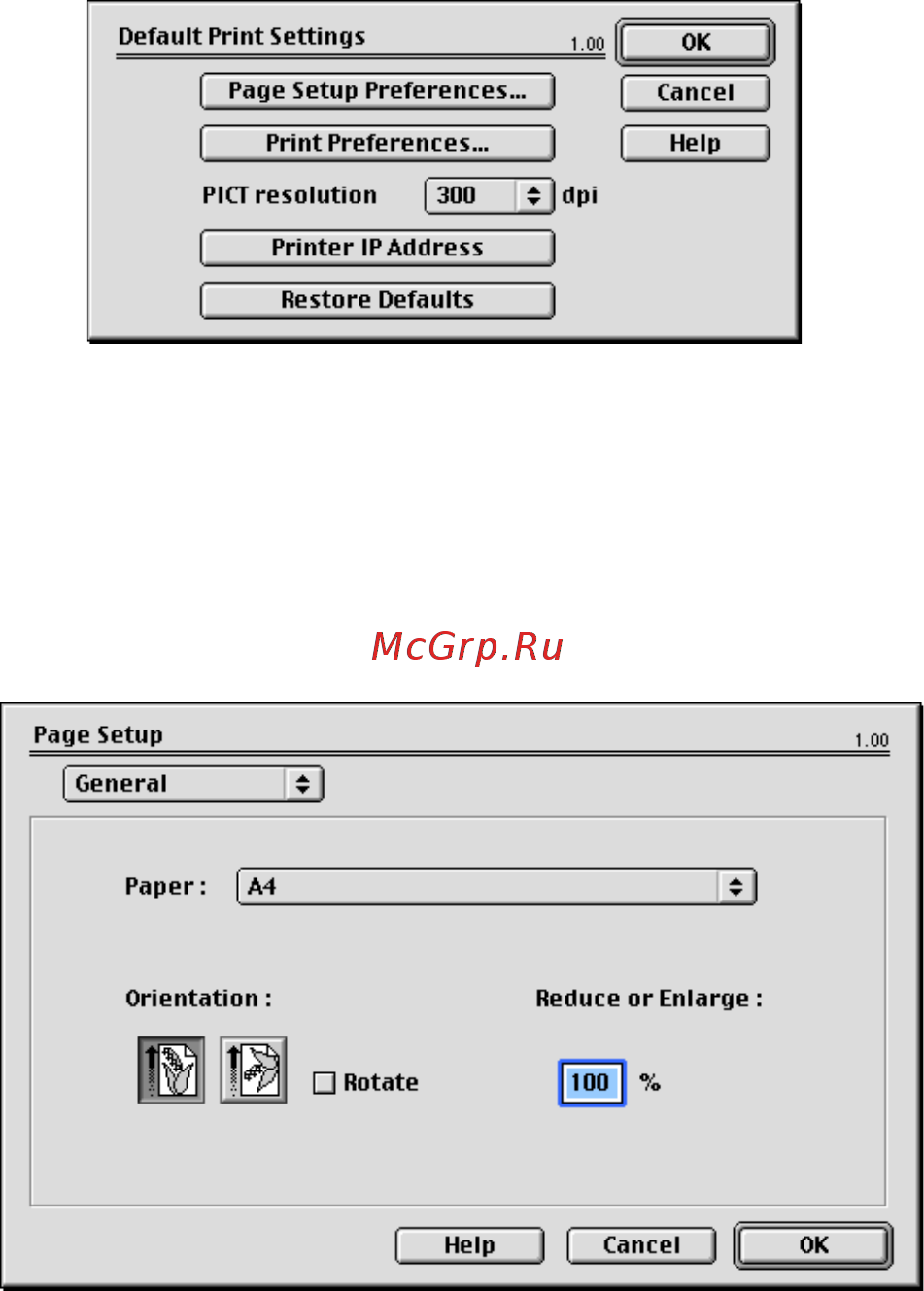 OKI C5600 [29/117] Опции page setup настройки страницы general общие