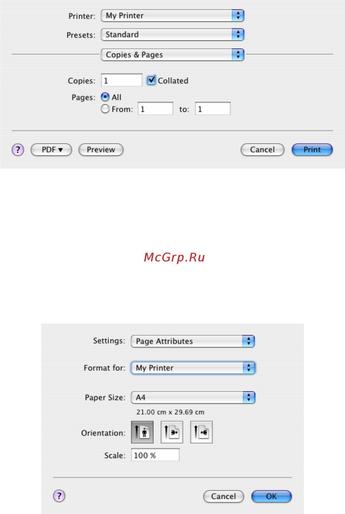 OKI C5600 [43/117] Настройка опций печати сохранение настроек драйвера