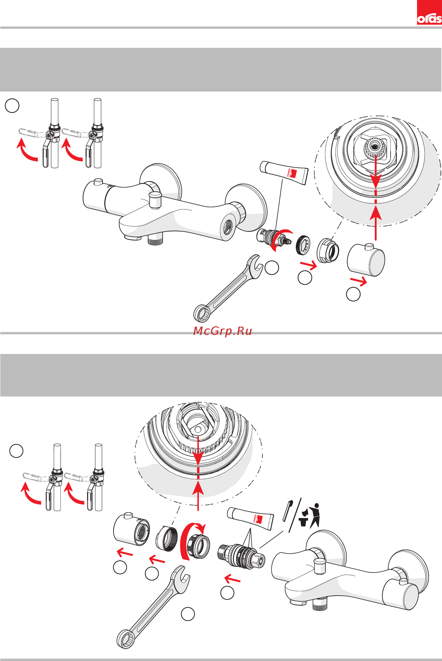 ORAS safira 1360u [9/20] Changing the operating valve