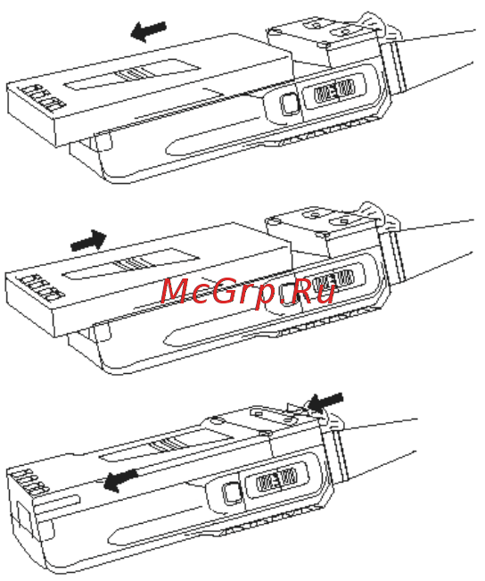 Racio R200 [8/25] Подключение и отключение аккумулятора