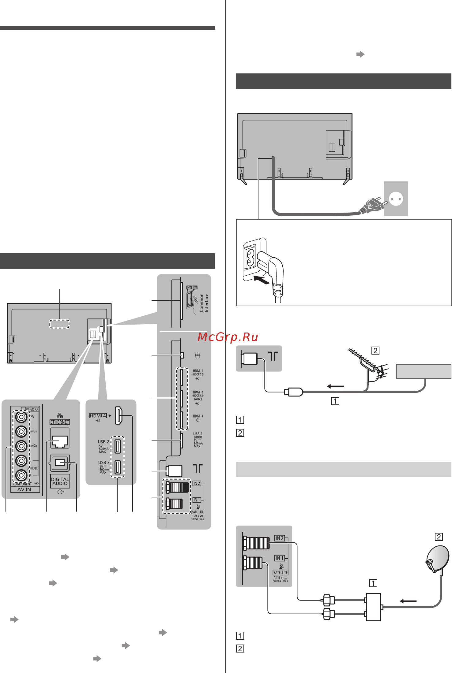 Panasonic tx-65dxr780 [11/80] Разъемы