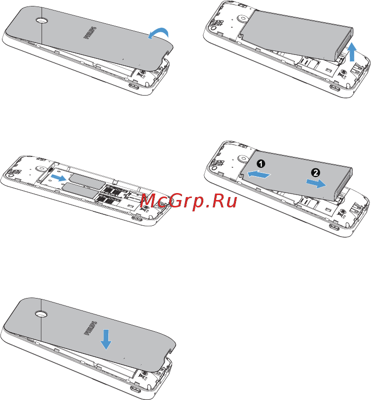 Philips xenium e181 black [4/60] Подготовка к эксплуатации