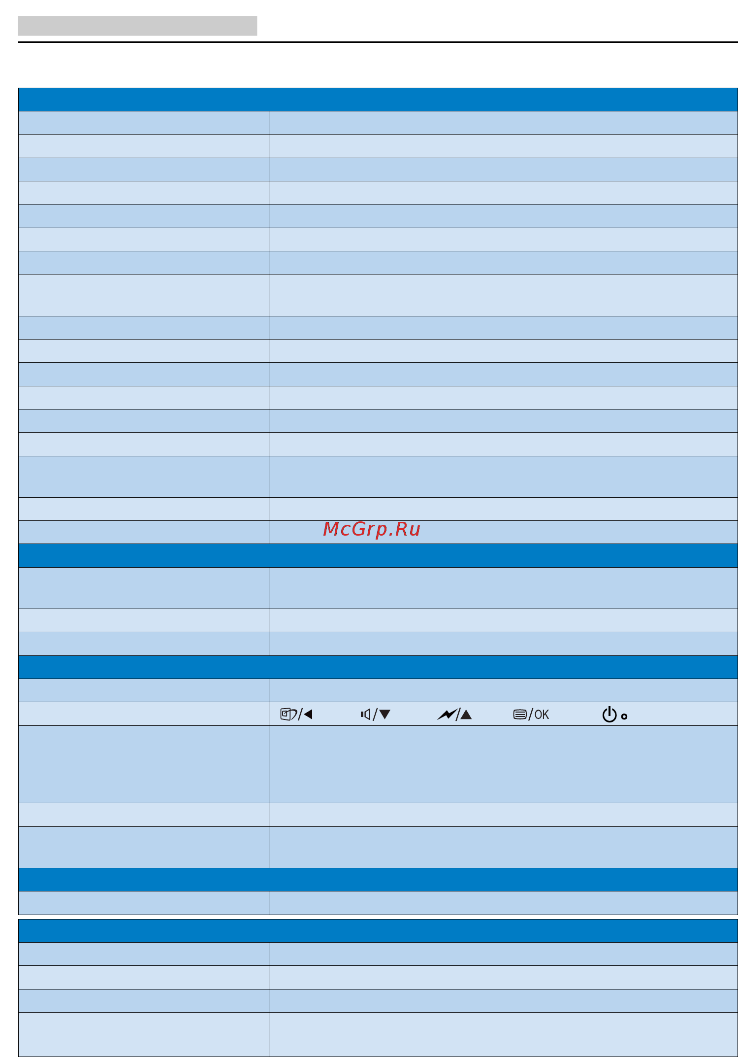 Philips 19s4qab [24/46] Технические характеристики