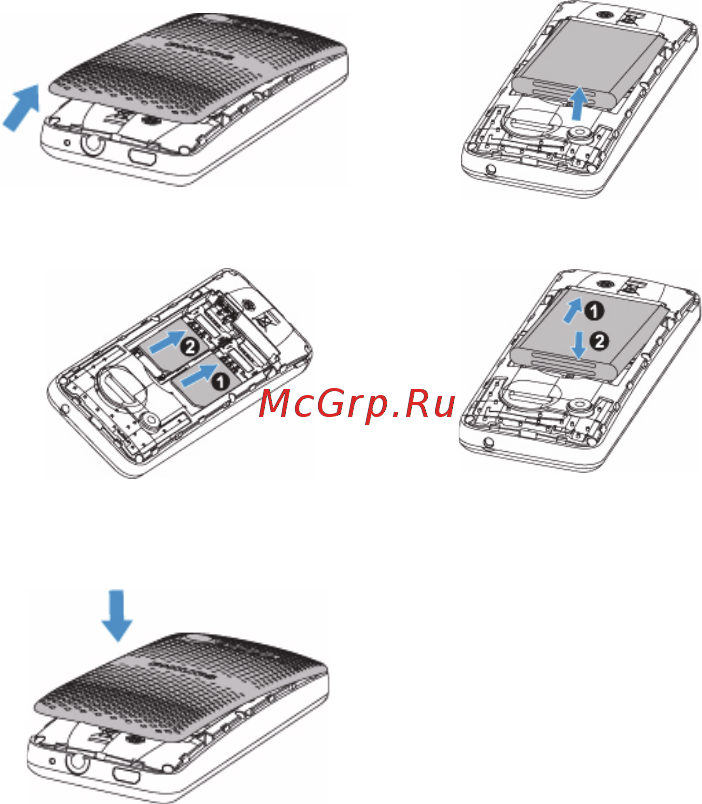 Philips xenium e103 red [4/56] Установите sim карту