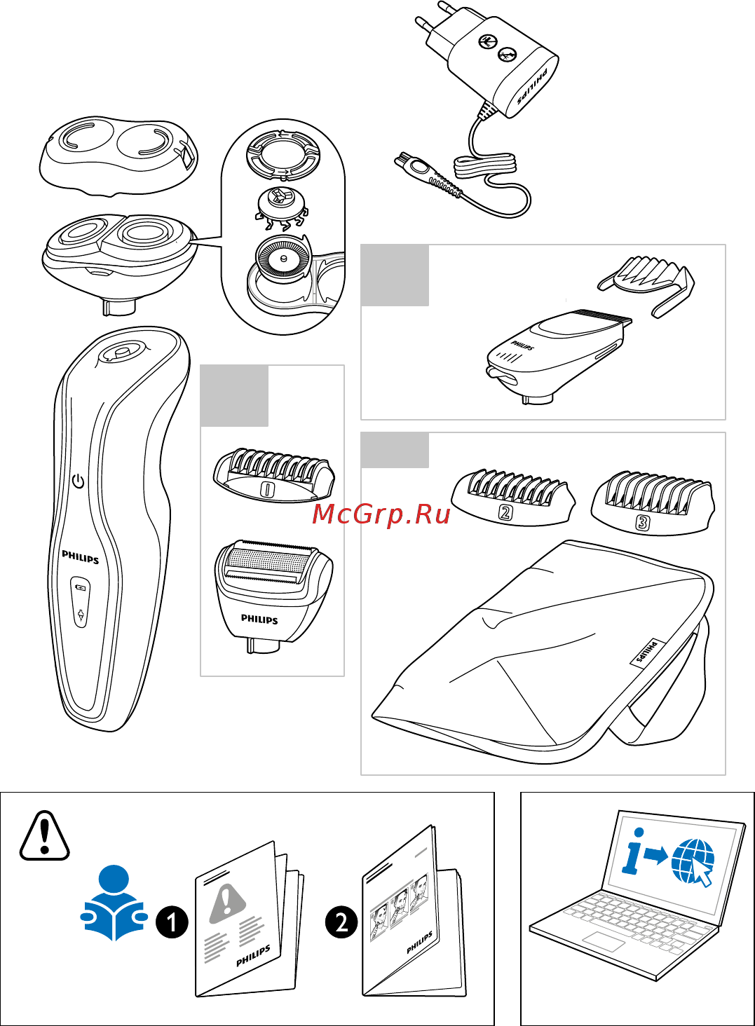 Philips CLICK&STYLE S728/17 Инструкция по эксплуатации онлайн [3/16] 300348