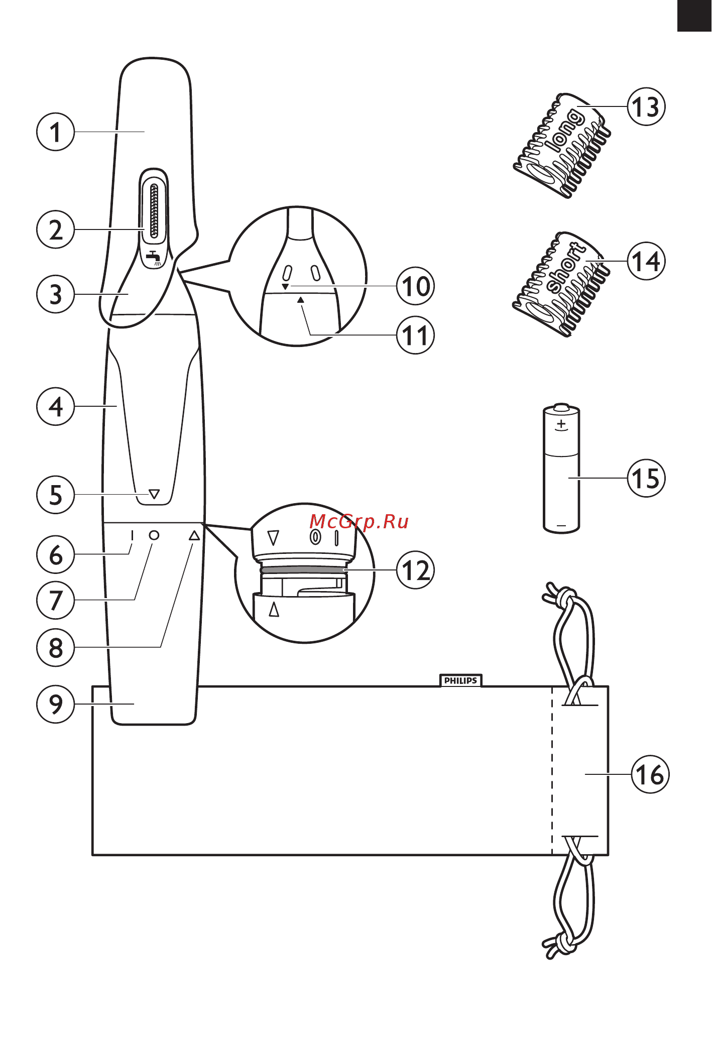 Philips SERIES 1000 NT1150/10 Инструкция по эксплуатации онлайн [3/120] 300328