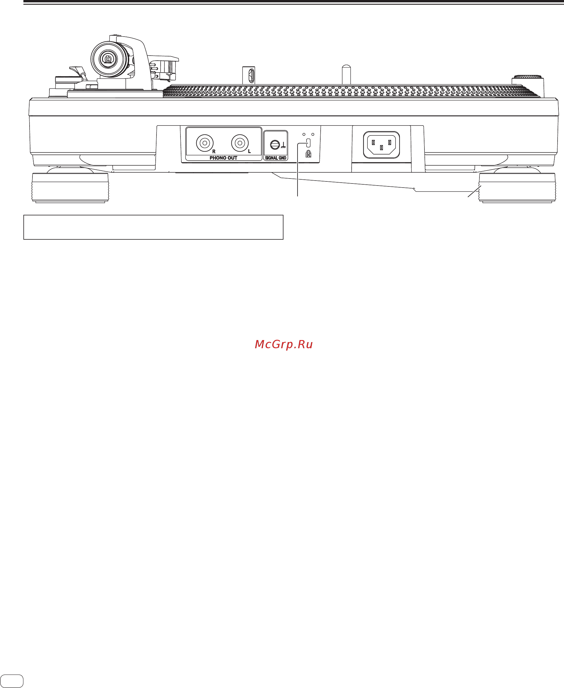 Pioneer plx-1000 [10/20] Rear panel