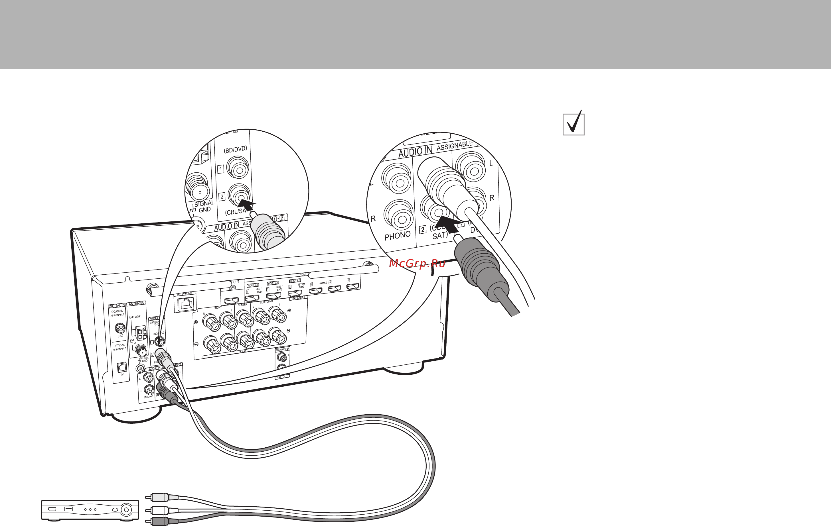 Pioneer vsx-831-b [8/92] Se si dispone di componenti av non hdmi