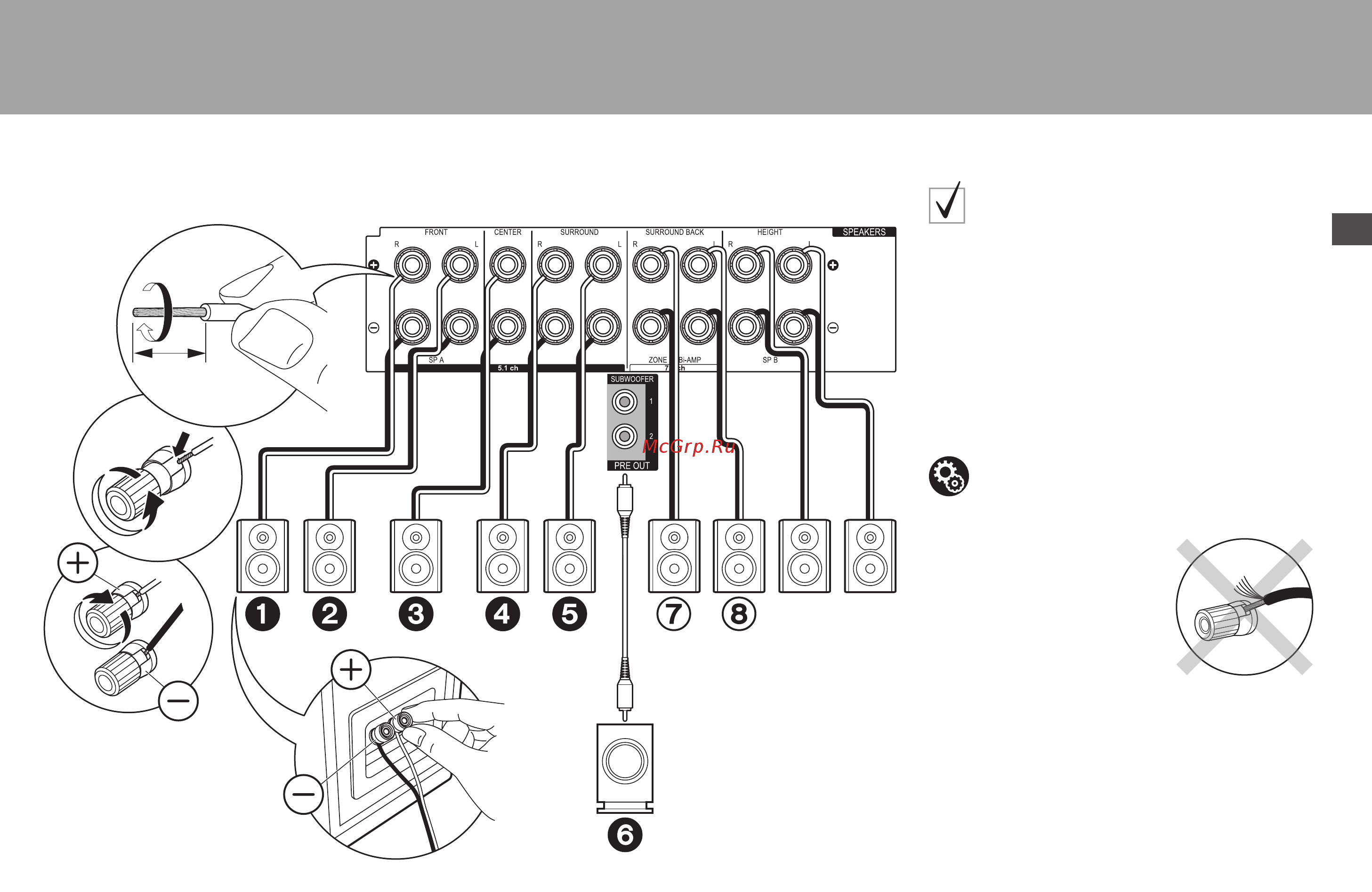 Pioneer vsx-1131-b черный [9/124] Passaggio 2 collegamento dei diffusori