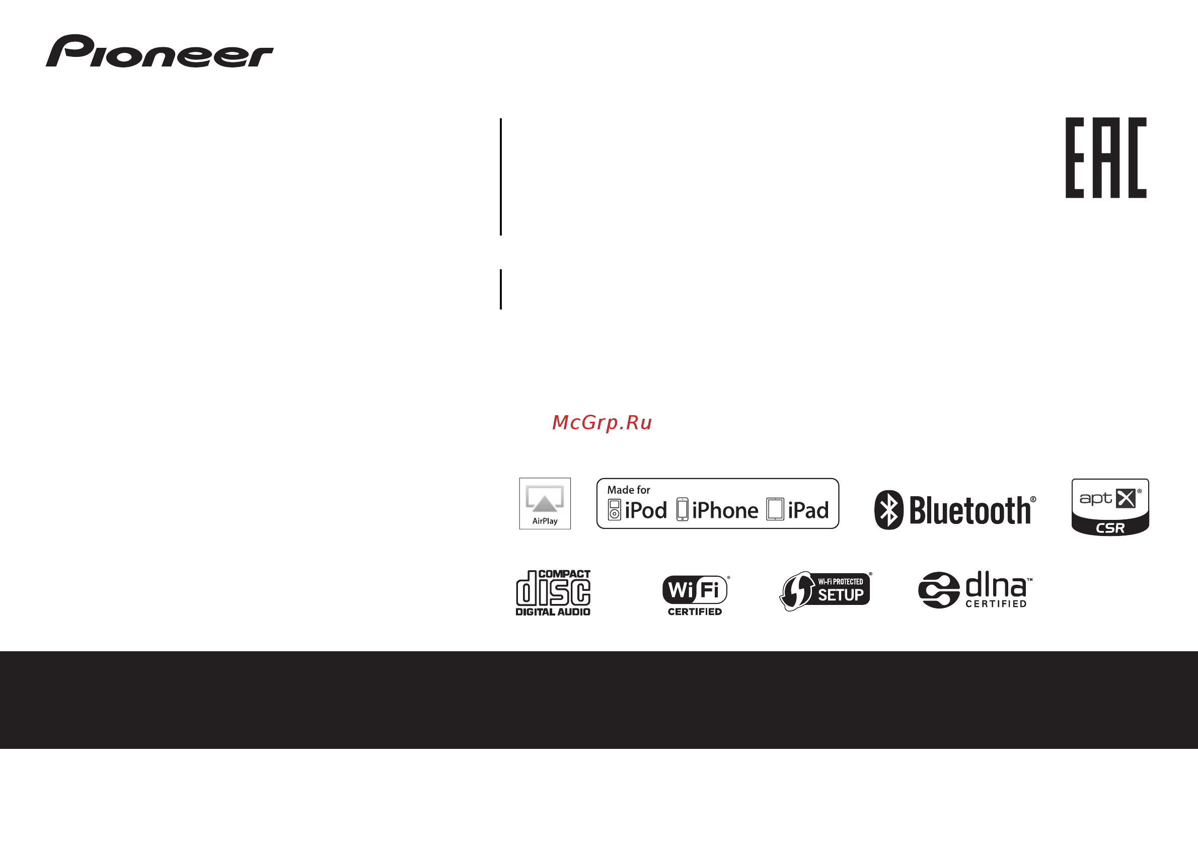 Pioneer x-hm72 Инструкция по эксплуатации онлайн