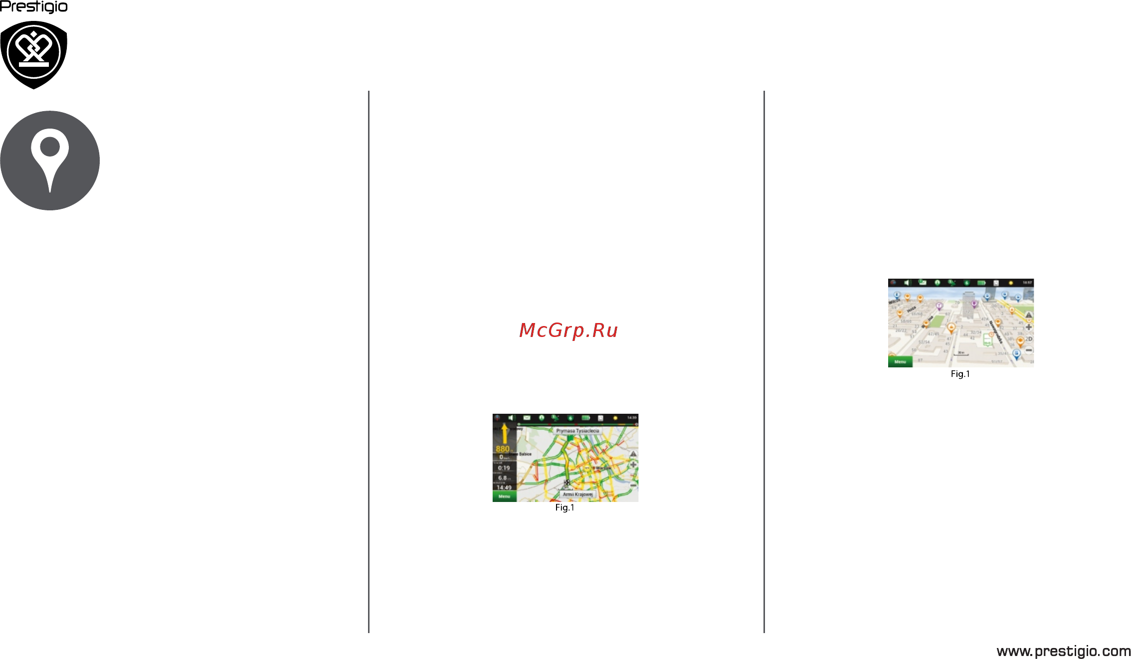 Prestigio geovision 5057, navitel [11/14] Интерфейс программы построение маршрута некоторые дополнительные функции