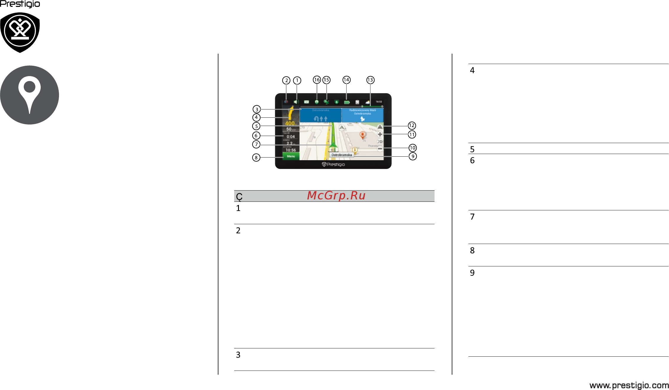 Prestigio geovision 5057, navitel [5/14] Карты и навигация