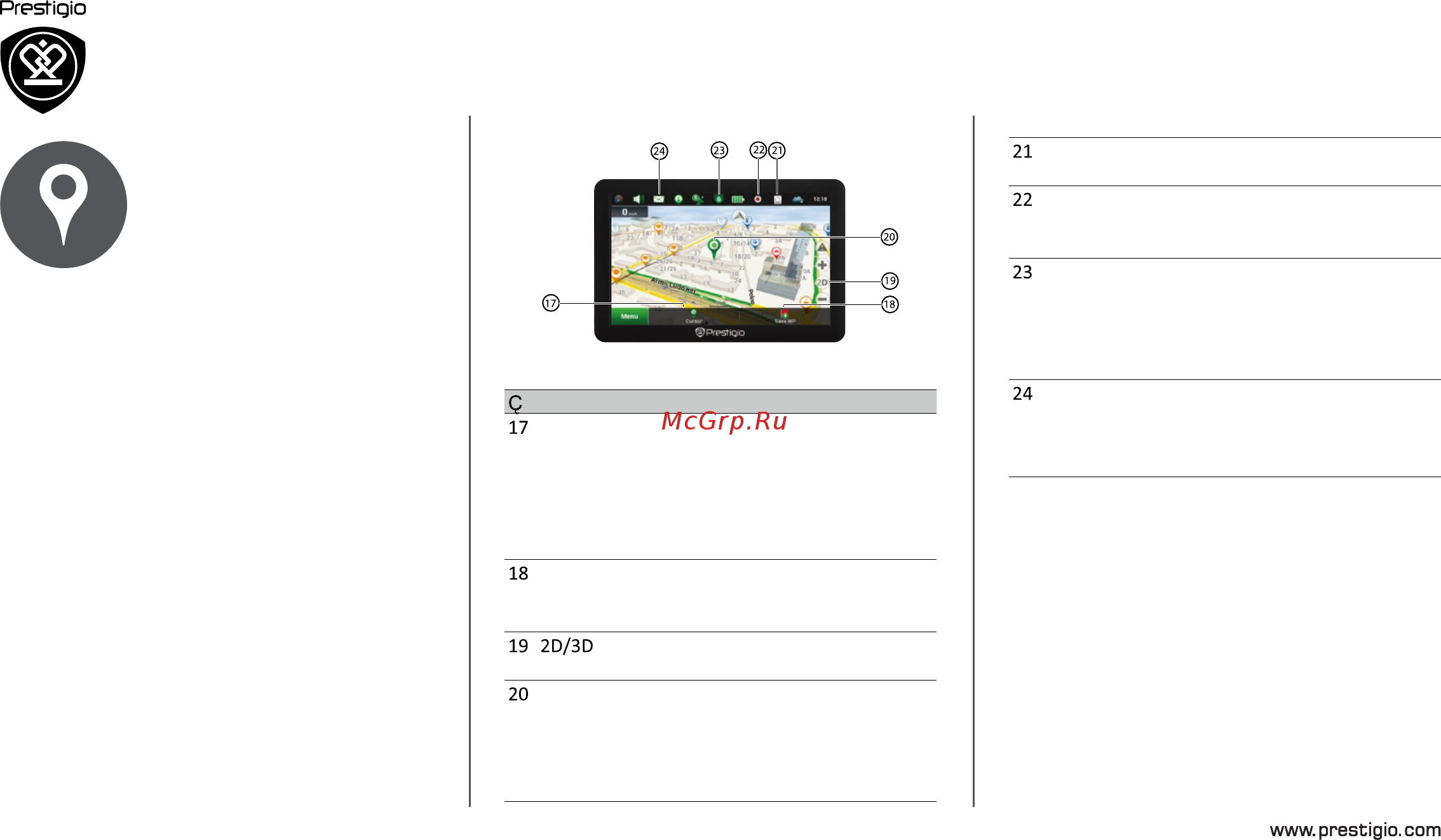 Prestigio geovision 5057, navitel [7/14] Интерфейс программы построение маршрута некоторые дополнительные функции