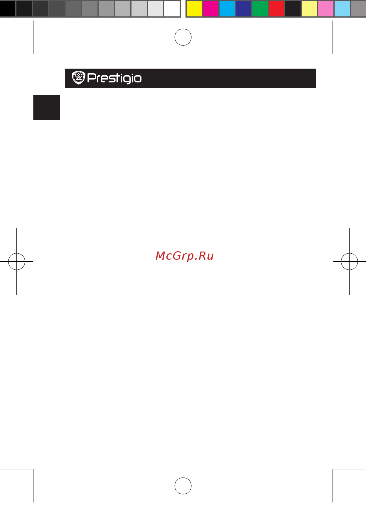 Prestigio roadrunner 519 [2/121] Settings