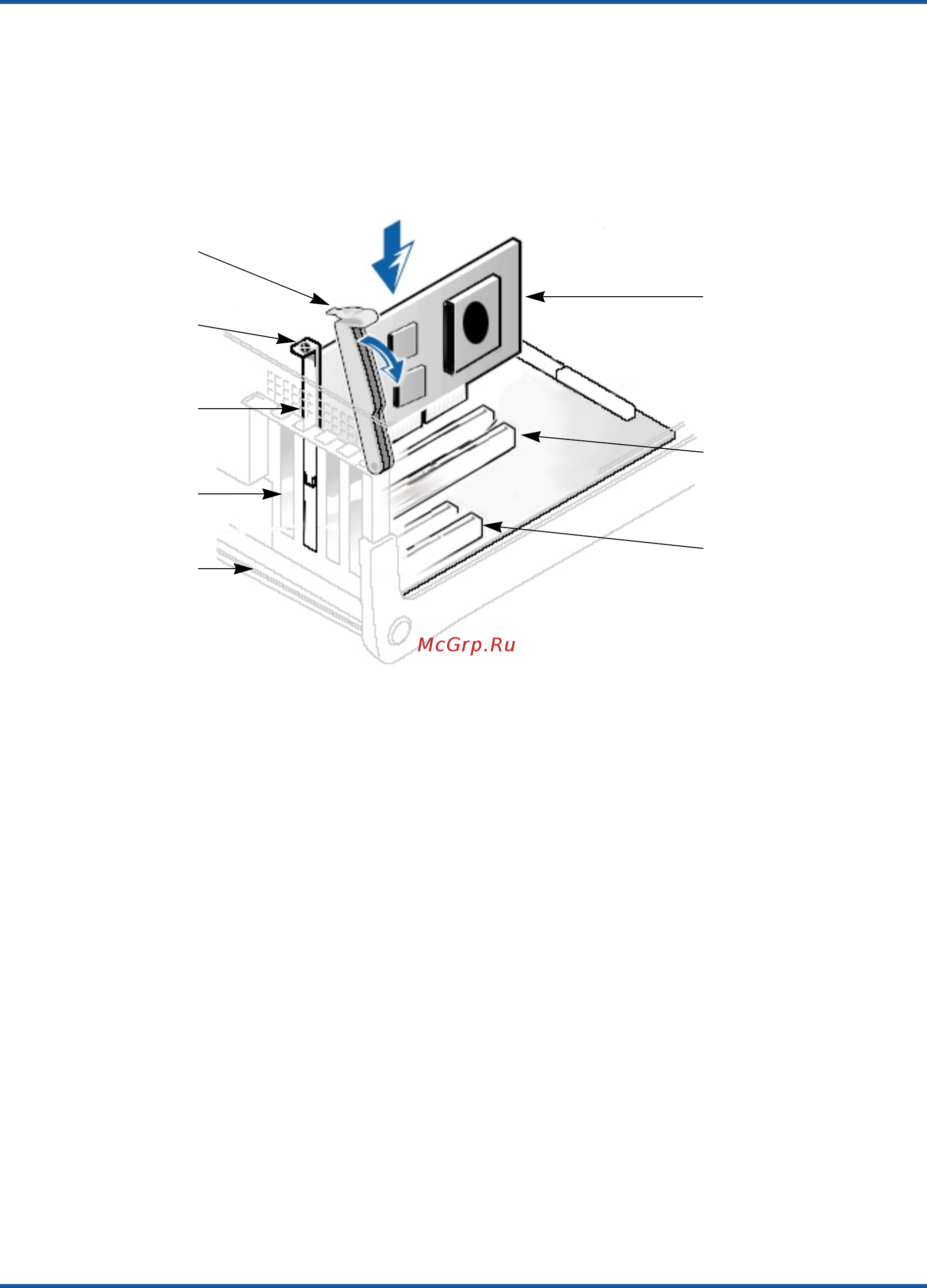 Qlogic qla2460ck [12/18] Figure 2 1 server motherboard and slots