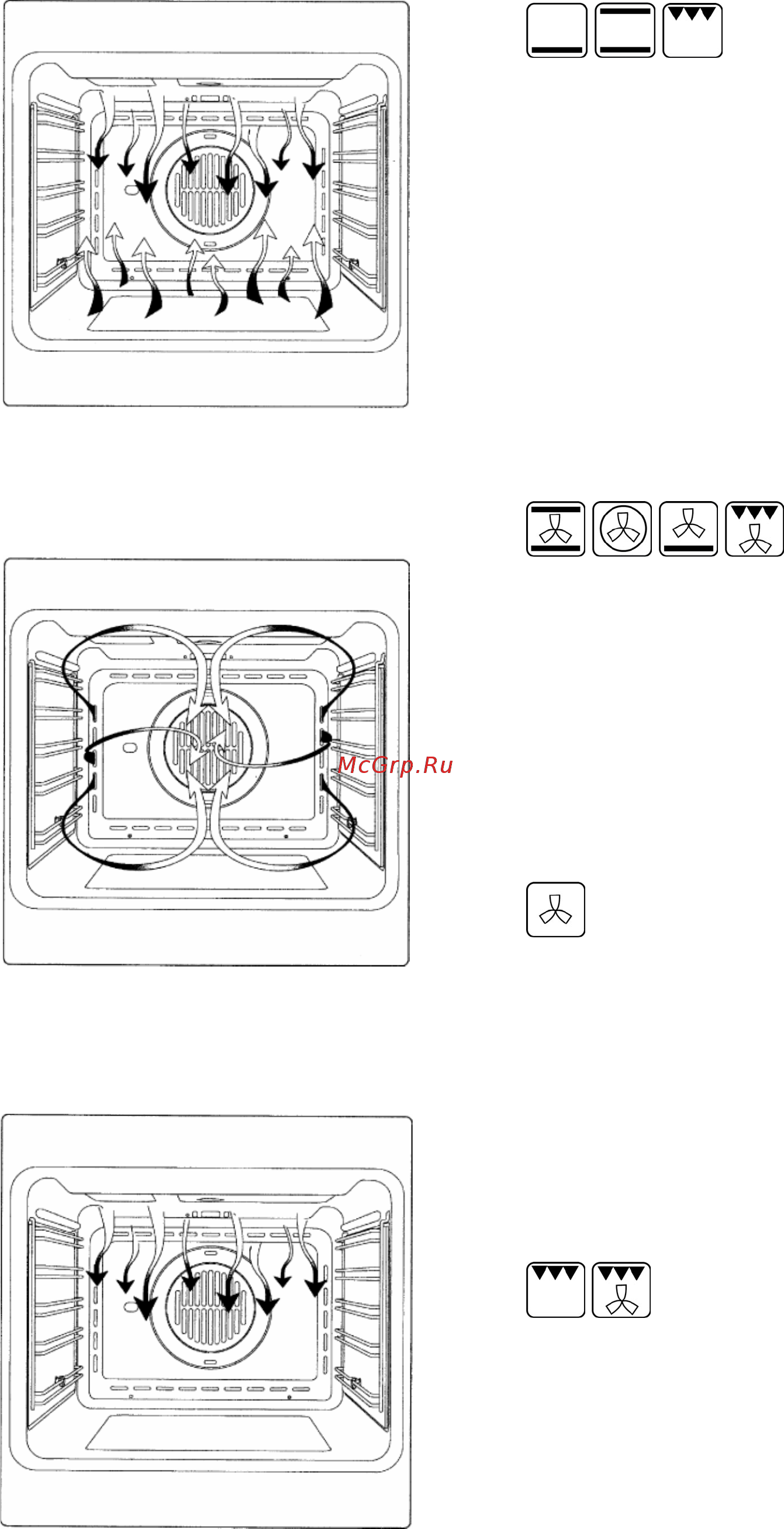 Kaiser HE 5081 KW [22/72] Operation functions of the oven