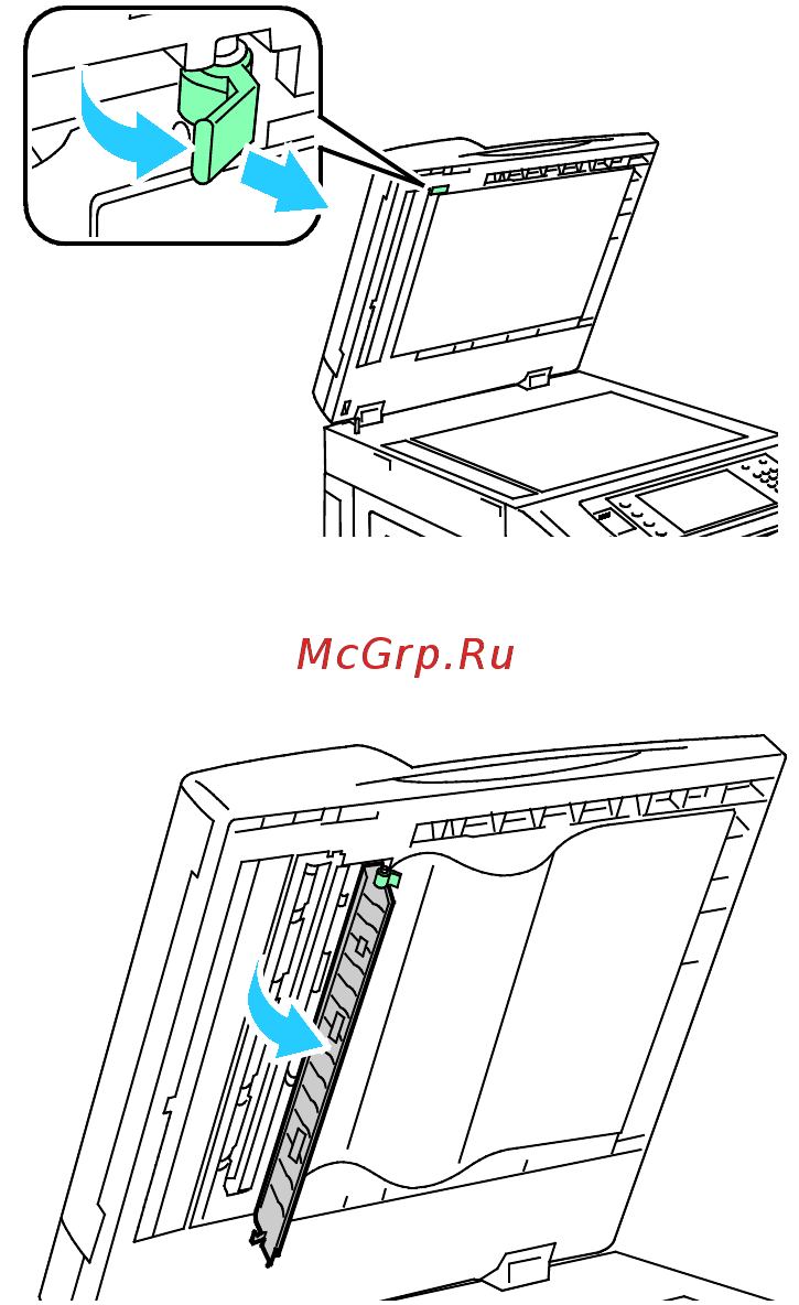 Xerox WorkCentre 7835 [207/344] Очистка линзы узла сканирования стороны 2