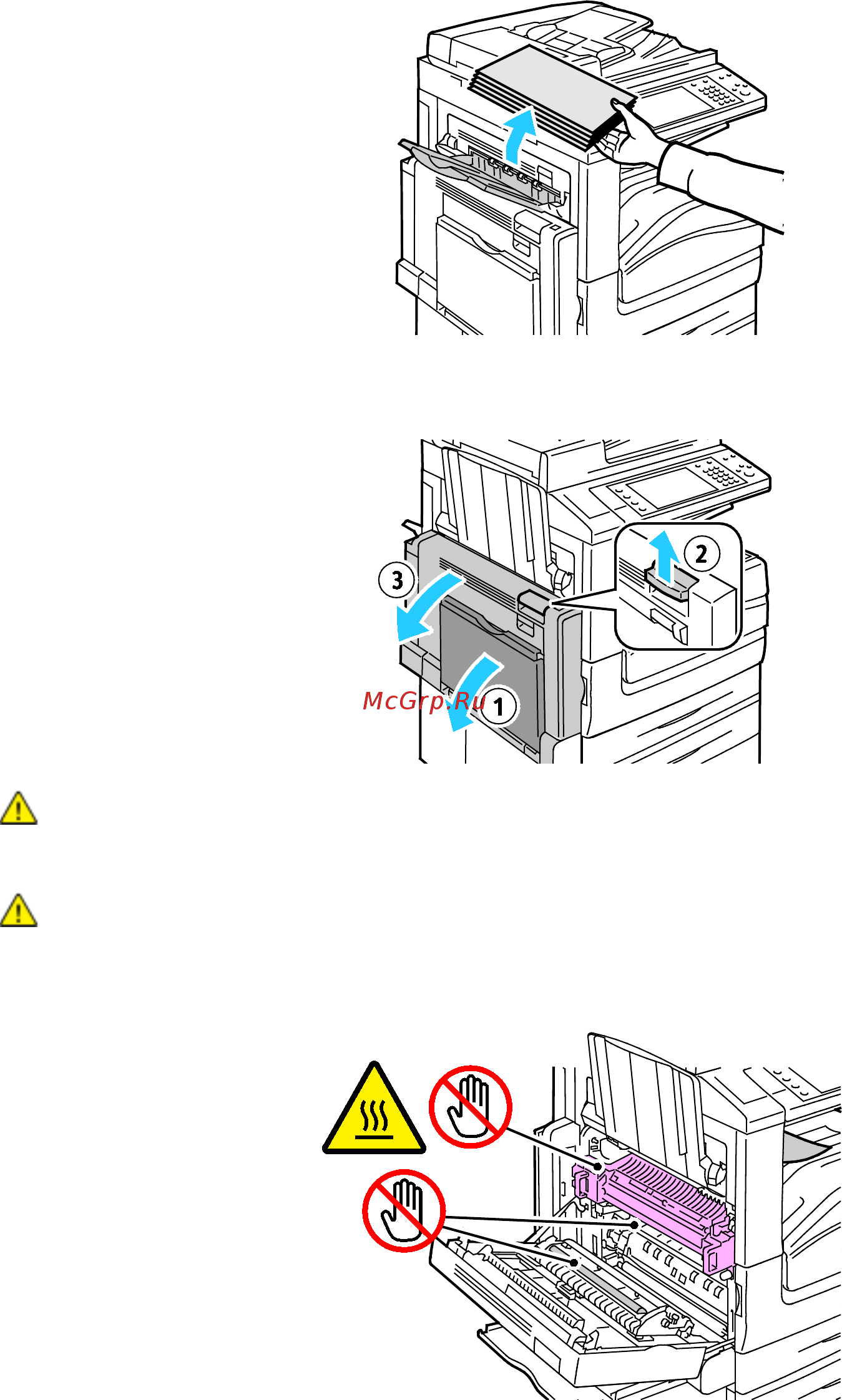 Xerox WorkCentre 7835 [254/344] Устранение застреваний бумаги у дверцы a